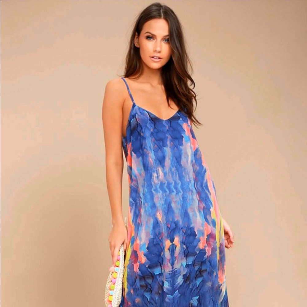 Lulu’s Watercolors Maxi Dress